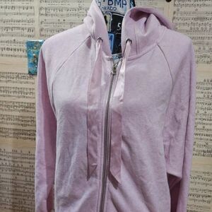 NWT Victoria's Secret Baby Pink Fleece Satin Jacket Small